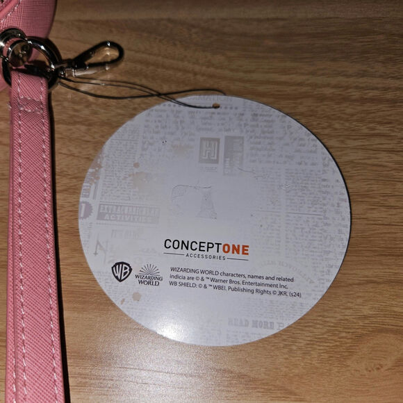 Wizarding World Harry Potter Moaning Myrtle Pink Round Coin Purse Wristlet NWT - Picture 5 of 8